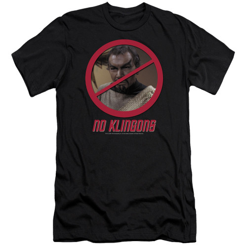 Image for Star Trek Premium Canvas Premium Shirt - No Klingons