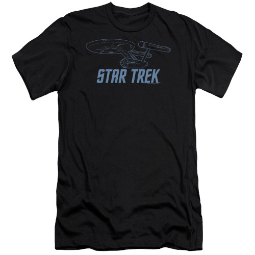 Image for Star Trek Premium Canvas Premium Shirt - Enterprise Outline