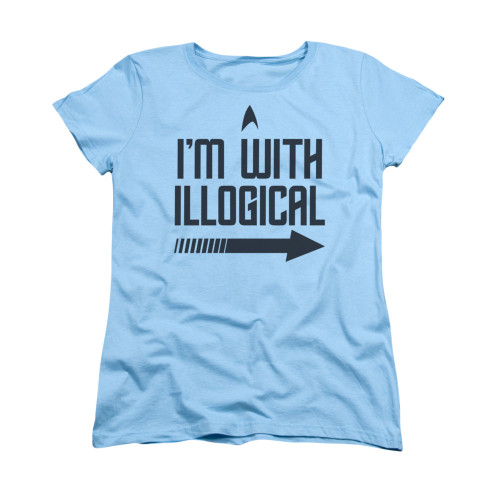 Image for Star Trek Womans T-Shirt - I'm With Illogical