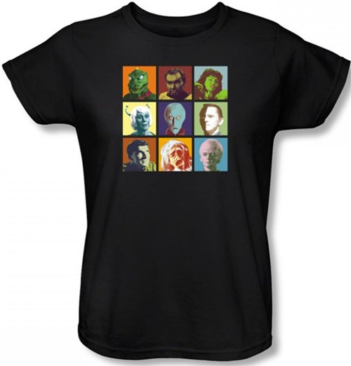 Star Trek Womans T-Shirt - Alien Squares