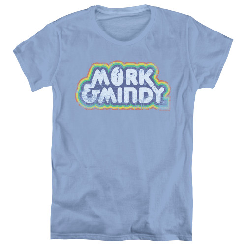 Image for Mork & Mindy Woman's T-Shirt - Distressed Show Logo