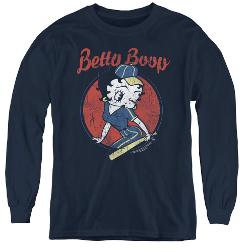 Image for Betty Boop Youth Long Sleeve T-Shirt - Vintage Team Boop