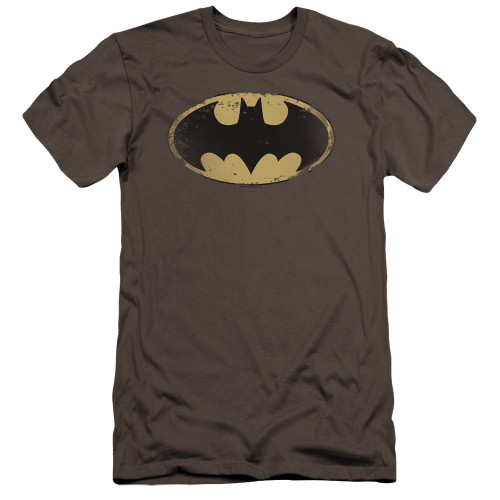 Image for Batman Premium Canvas Premium Shirt - Distressed Shield Logo