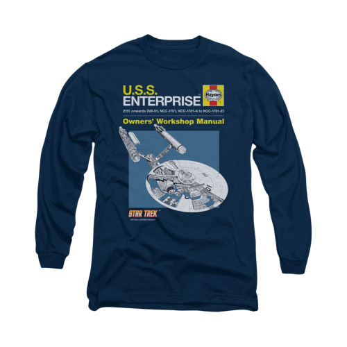 Image for Star Trek Long Sleeve Shirt - Haynes Enterprise Owners Manual