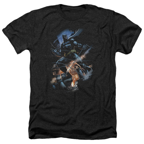 Image for Batman Heather T-Shirt - Gotham Knight Logo