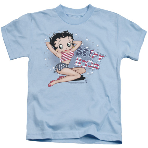 Image for Betty Boop Kids T-Shirt - All American Girl Pose