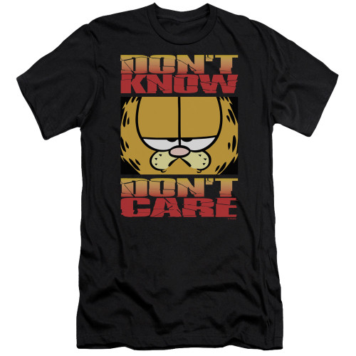 Image for Garfield Premium Canvas Premium Shirt - Don't Know Don't Care
