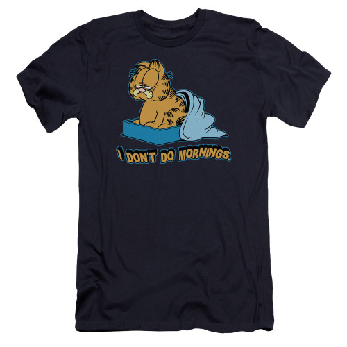 Image for Garfield Premium Canvas Premium Shirt - I Don't Do Mornings