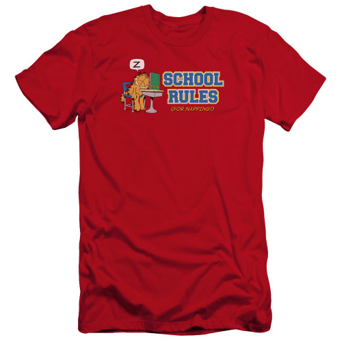 Image for Garfield Premium Canvas Premium Shirt - School Rules