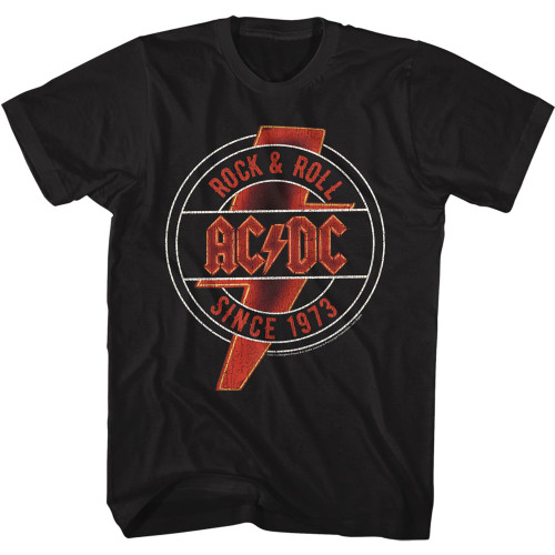 AC/DC T-Shirt - Red and Yellow Neon