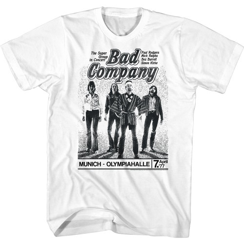 Bad Company T-Shirt - Munich Olympiahalle Concert