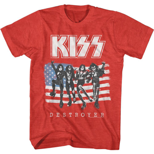 Kiss Heather T-Shirt - American Flag Destroyer