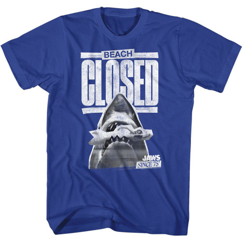 Jaws T-Shirt - Royal Beach Closed