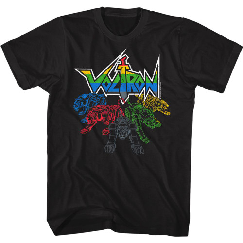 Voltron T-Shirt - Lions Outlined