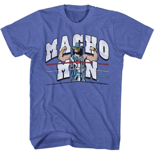 Macho Man T-Shirt - Retro Ring and Ropes