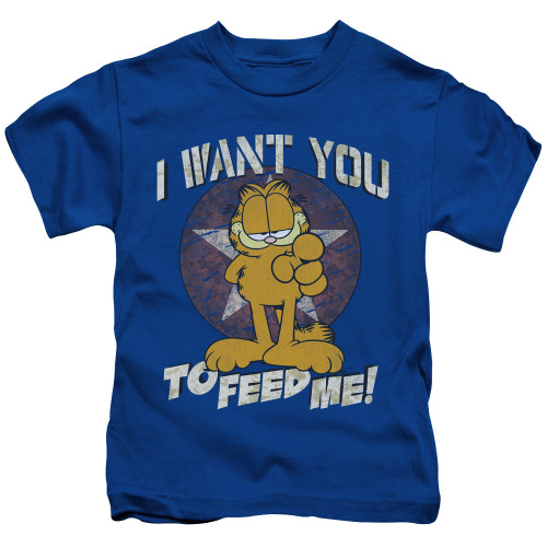 Garfield Kids T-Shirt - I Want You Royal