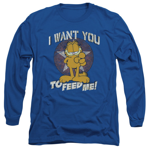 Garfield Long Sleeve Shirt - I Want You Royal