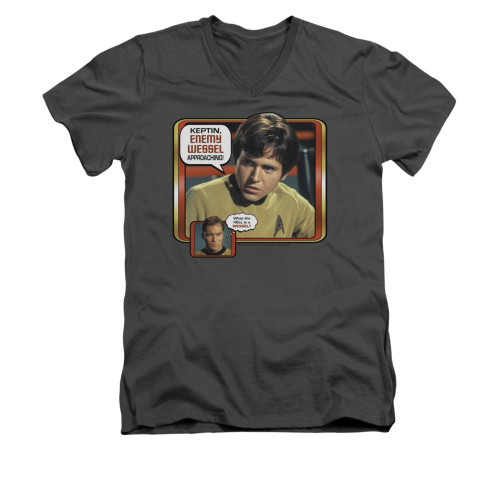 Image for Star Trek V Neck T-Shirt - Enemy Wessel