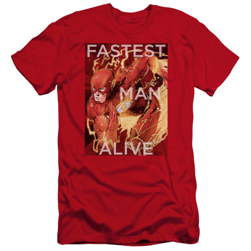 Justice League of America Premium Canvas Premium Shirt - Fastest Man Alive