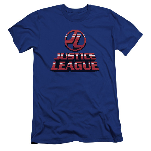 Justice League of America Premium Canvas Premium Shirt - 8 Bit JLA