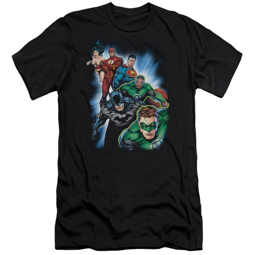 Justice League of America Premium Canvas Premium Shirt - Heroes Unite