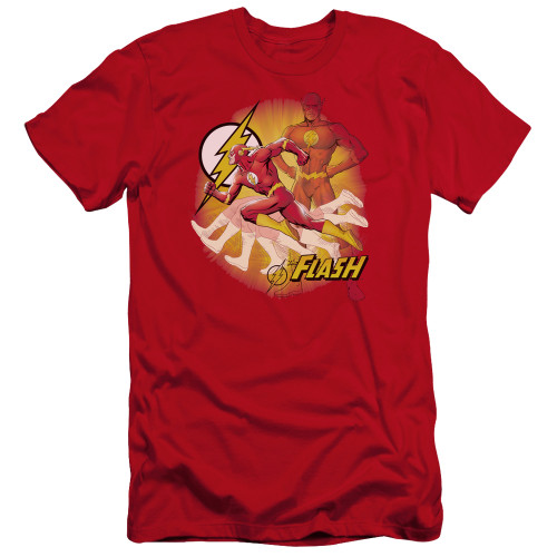 Justice League of America Premium Canvas Premium Shirt - Lightning Fast