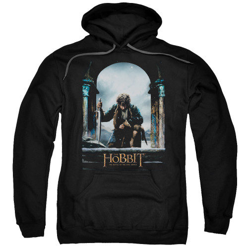 The Hobbit Hoodie - Bilbo Poster on Black