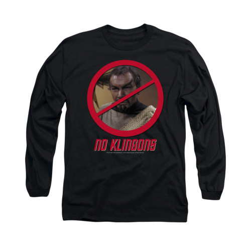 Image for Star Trek Long Sleeve Shirt - No Klingons