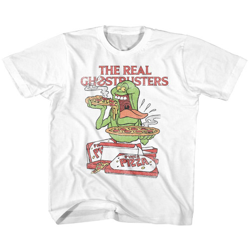 The Real Ghostbusters Slimer and Pizza Youth T-Shirt