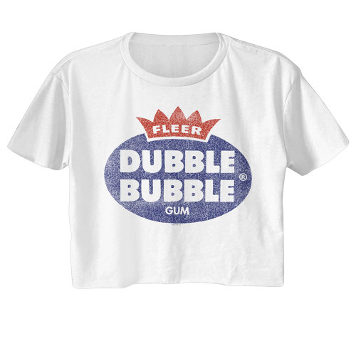 Tootsie Roll Dubble Bubble Gum Ladies Short Sleeve Crop Top