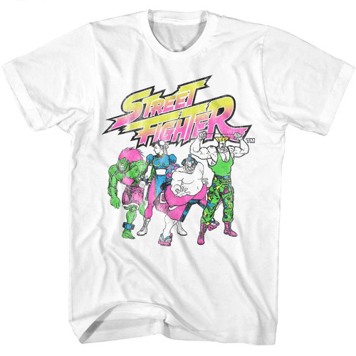 Street Fighter T-Shirt - Neon Fighters