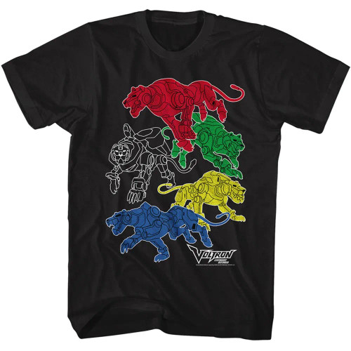 Voltron T-Shirt - Five Lions