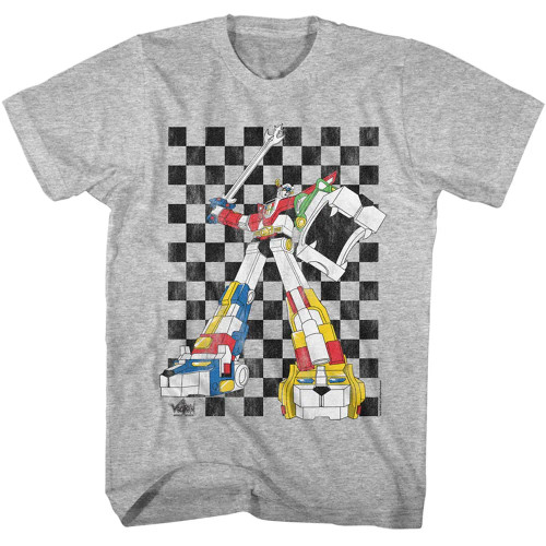 Voltron T-Shirt - 80s Checkerboard