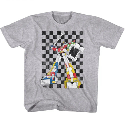 Voltron 80s Chekerboard Youth T-Shirt