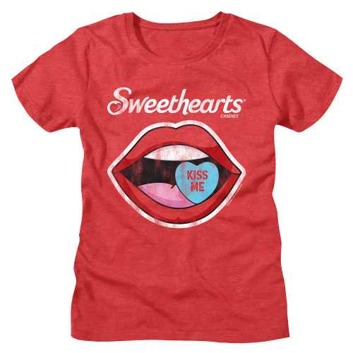 Sweethearts Girls (Juniors) T-Shirt - Kiss Me Lips