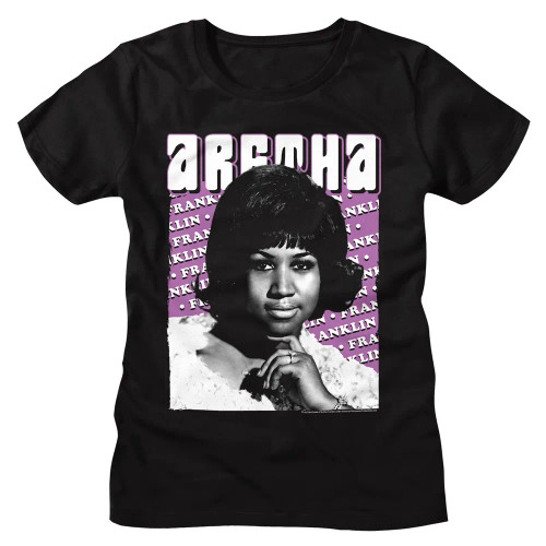 Aretha Franklin Girls T-Shirt - Repeated Name