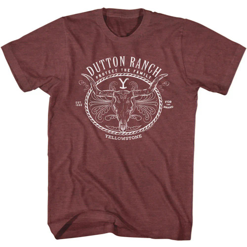 Yellowstone T-Shirt - Dutton Ranch Cow Skull