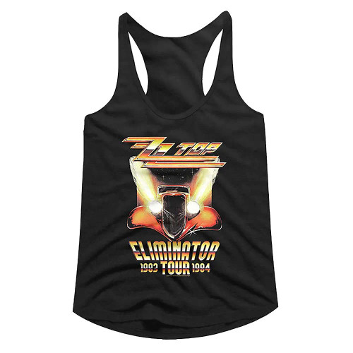 ZZ Top Eliminator Tour Racerback Juniors Tank Top