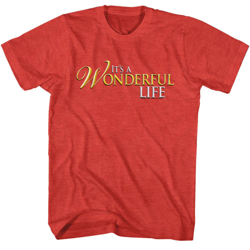 It's a Wonderful Life T-Shirt - Logo on Red