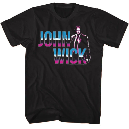 John Wick T-Shirt - Neon Chrome Logo