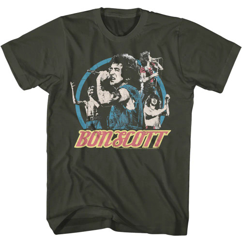 Bon Scott T-Shirt - Multi Image Circle