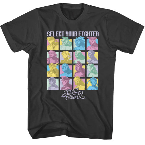 Street Fighter T-Shirt - Select Your Fighter