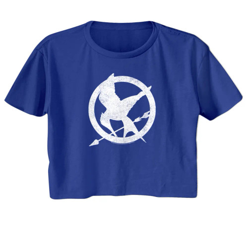 The Hunger Games Mockingjay Ladies Short Sleeve Crop Top