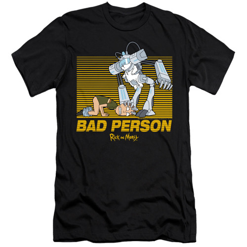 Rick and Morty Premium Canvas Premium Shirt - Bad Person