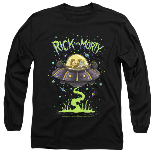 Rick and Morty Long Sleeve Shirt - Drunk Rick Ship