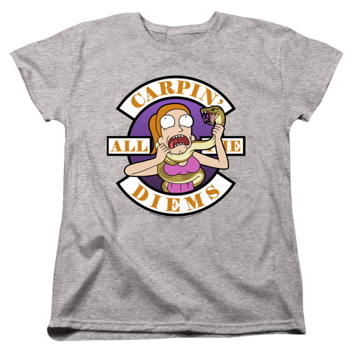 Rick and Morty Womans T-Shirt - Carp En All Them Diems