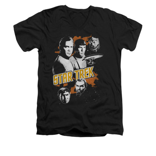 Image for Star Trek V Neck T-Shirt - Graphic Good vs Evil