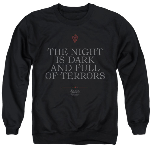 Game of Thrones Crewneck - Night is Dark