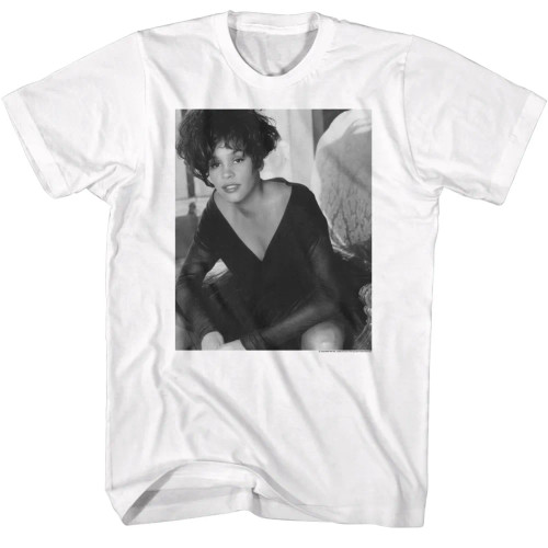 Whitney Houston T-Shirt - Black and White Lean