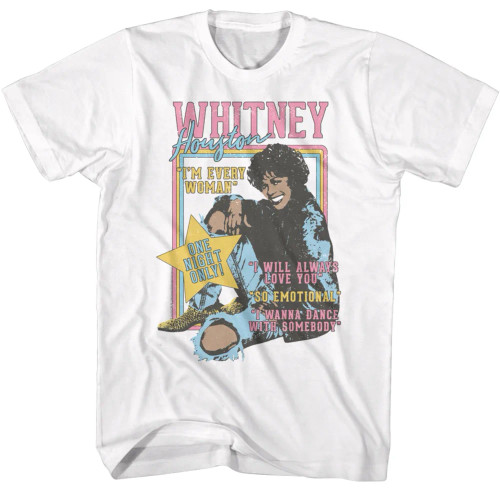 Whitney Houston T-Shirt - One Night Only